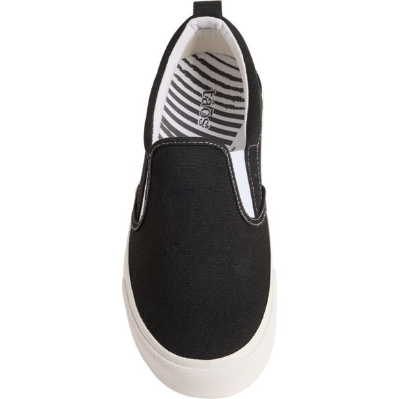 NEW TAOS Rubber Soul Slip-On Canvas Sneakers in black For Women 1125 3s2 - Picture 3 of 6